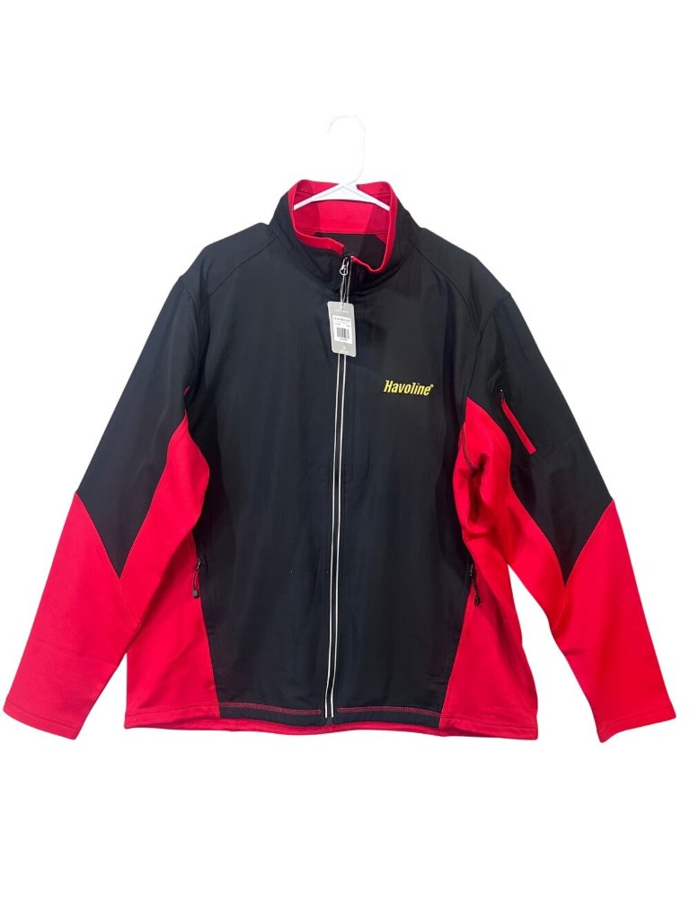 NEW Havoline Elevate Sonoma Hybrid Jacket 2XL Black & Red Full-Zip Polyester